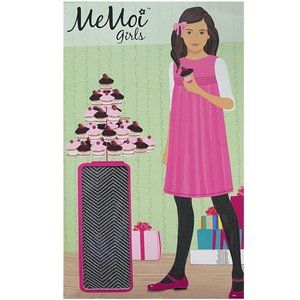 MeMoi Girls Black Herringbone Opaque Tights - Size 4 - 6